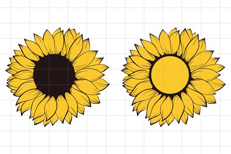 Download 554+ Sunflower Decal Clip Art for Cricut Machine